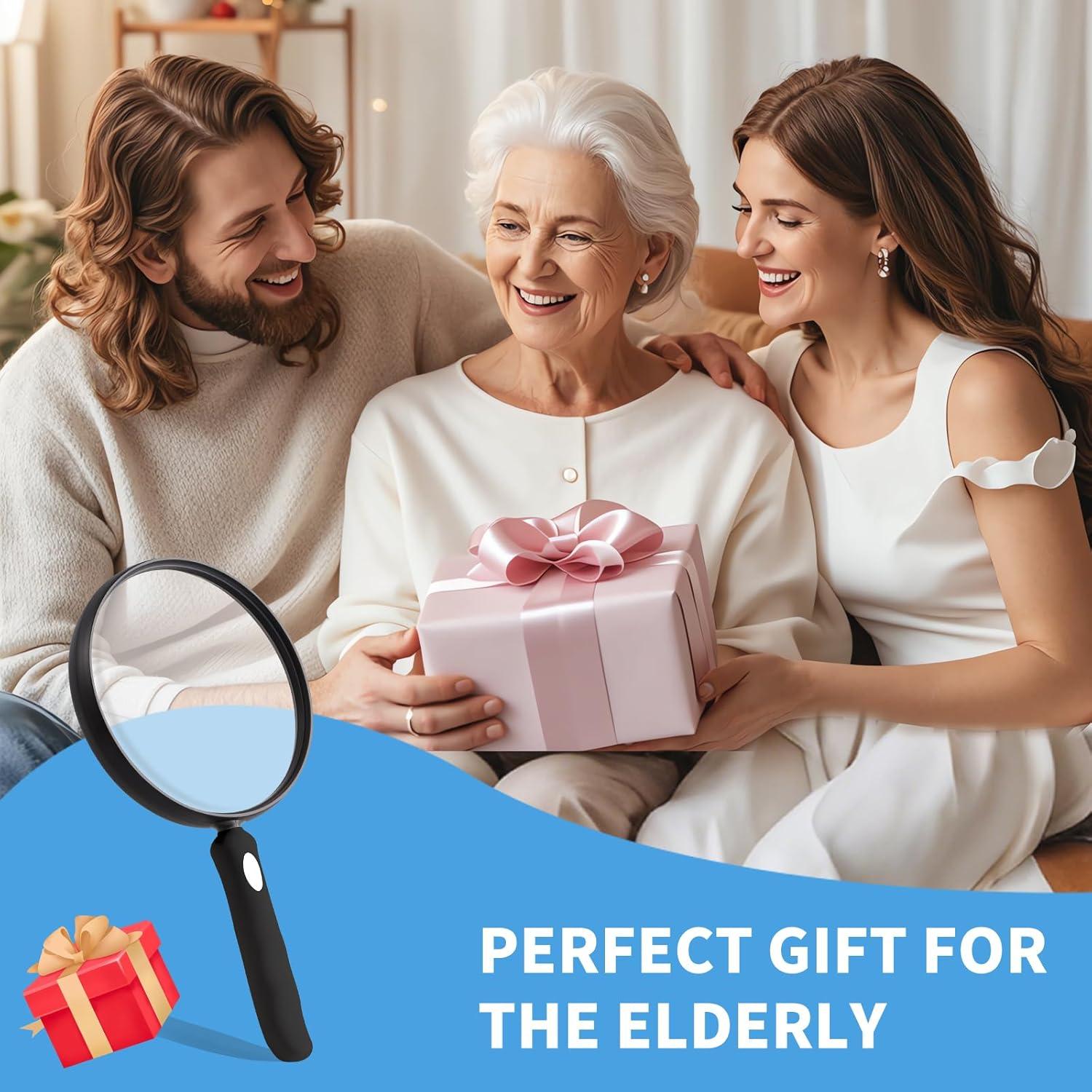 Lupa de Mano SKGXMAGN 10X con Lente Antirreflejo 13 cm