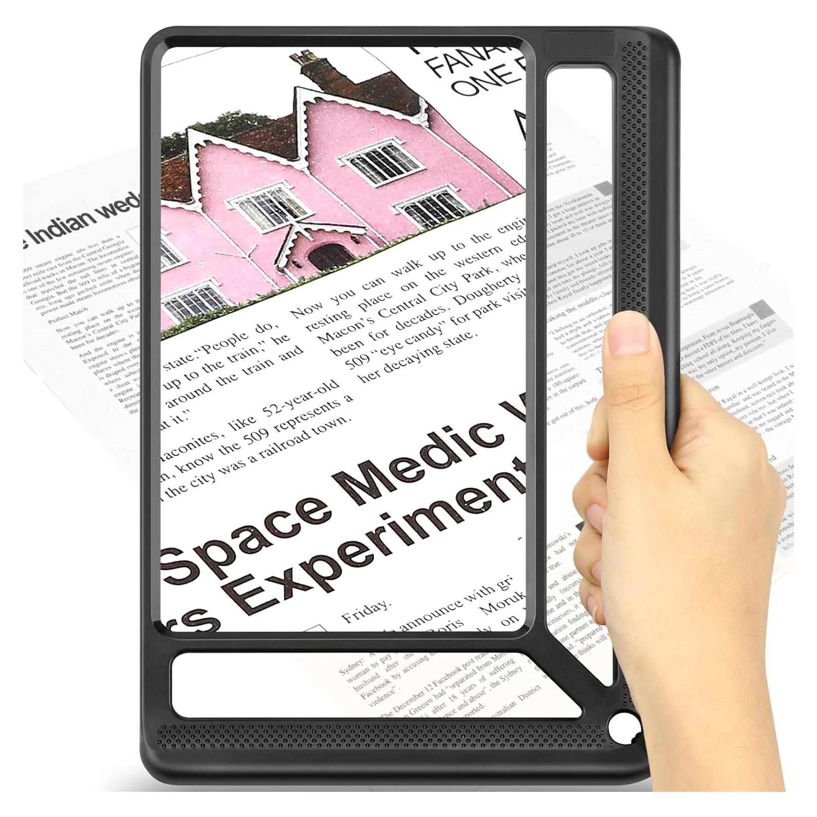 Lupa de Página Completa 5X AKKYCVS Negra para Lectura