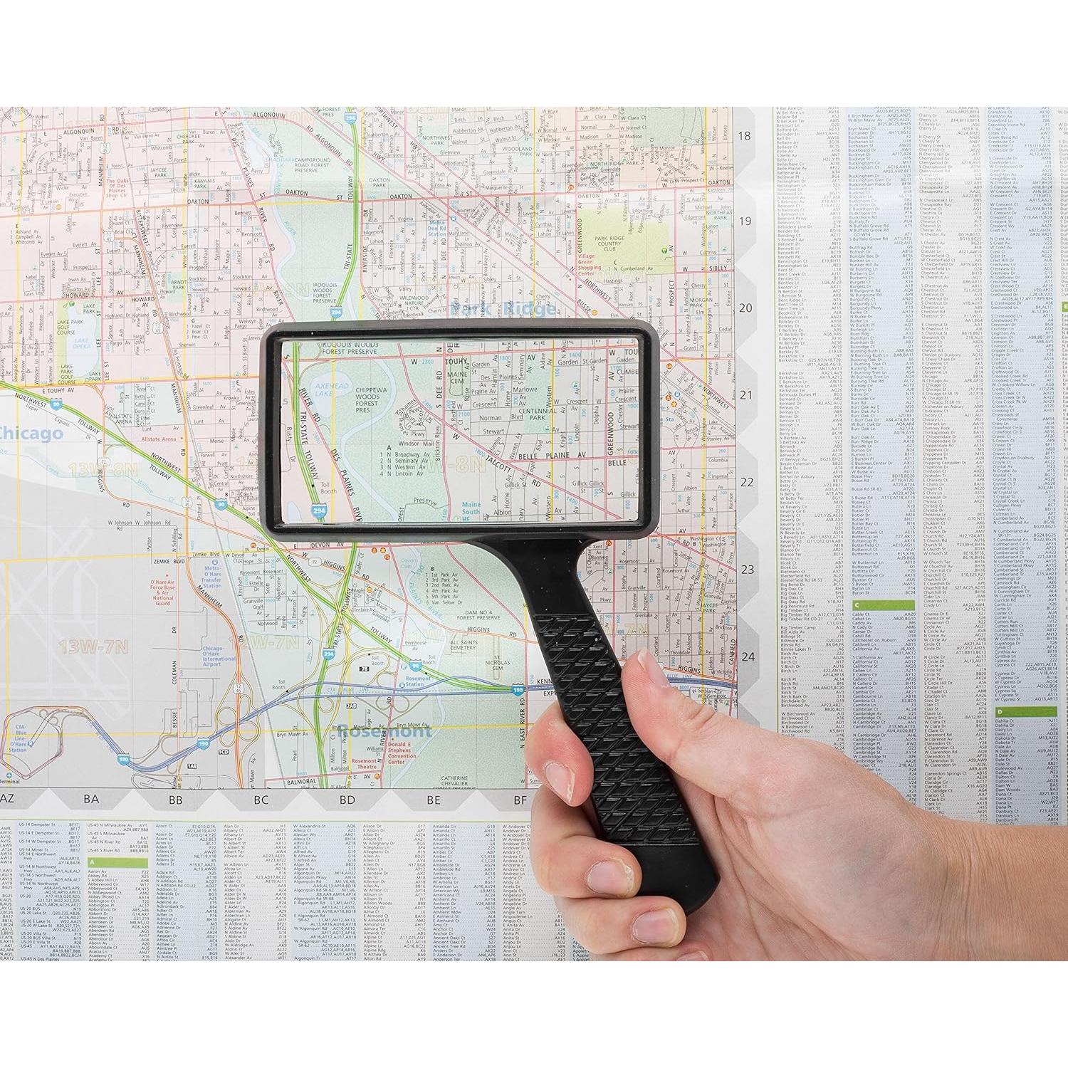 Lupa de Mano MagnifyLabs 3X Aumento Vidrio Óptico 16.5cm