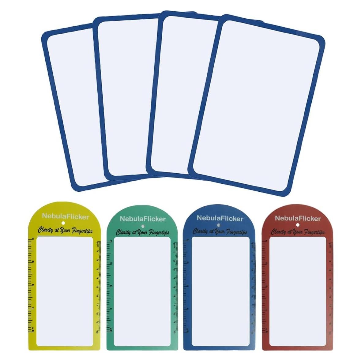 4 Piezas Lupa de Página 3X Fresnel PVC 11.43x17.78cm