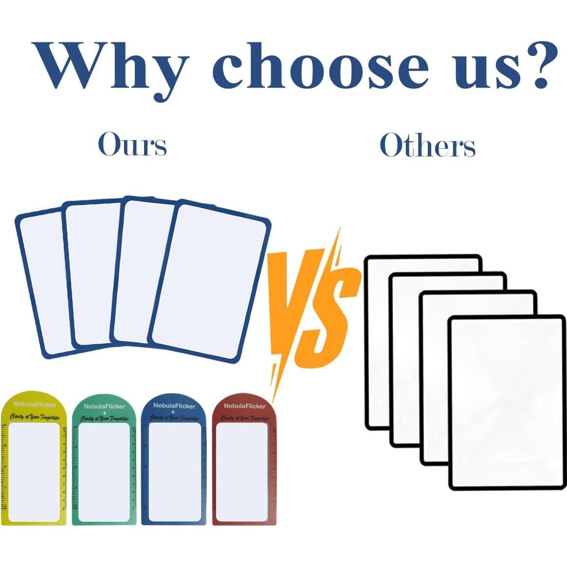 4 Piezas Lupa de Página 3X Fresnel PVC 11.43x17.78cm