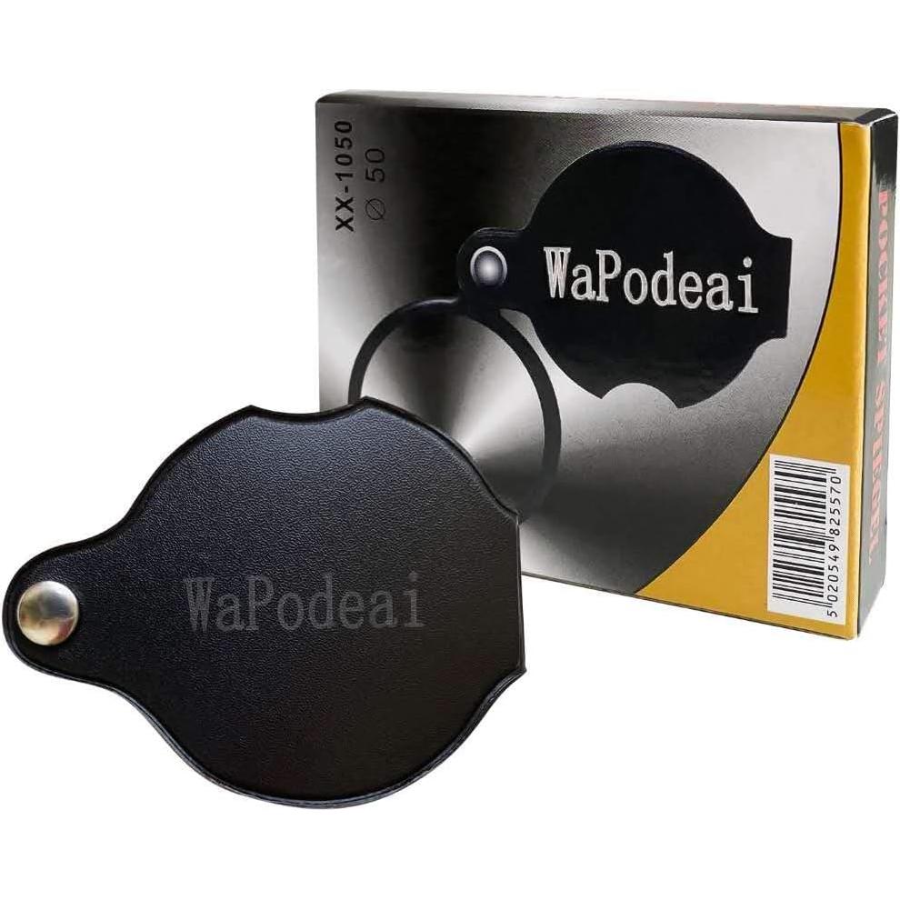 Lupa de Bolsillo Wapodeai 10X con Luz - Mini Portátil