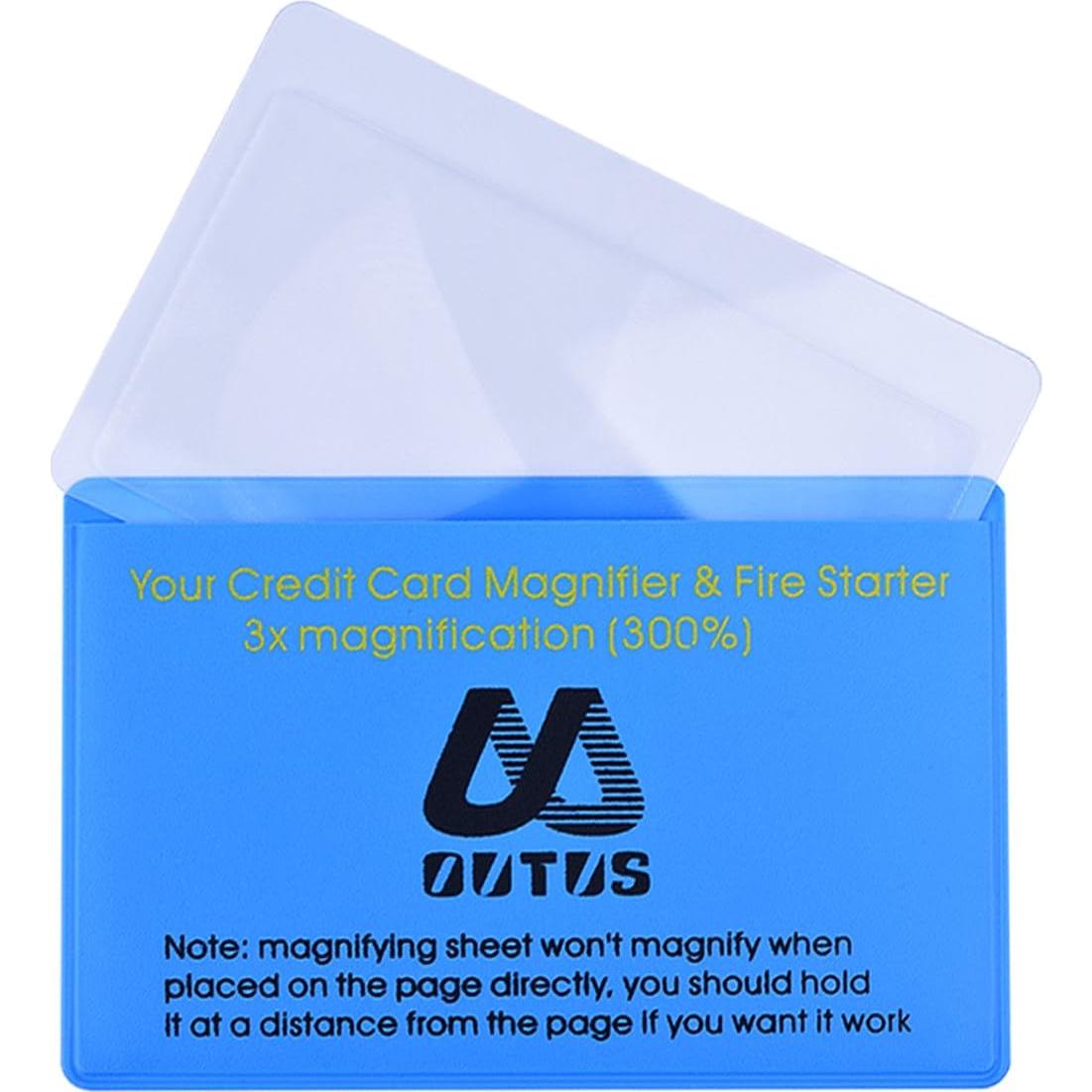 Lupa de Cartera Outus 4 Pack PVC 300% Aumento 5.5x8.2cm