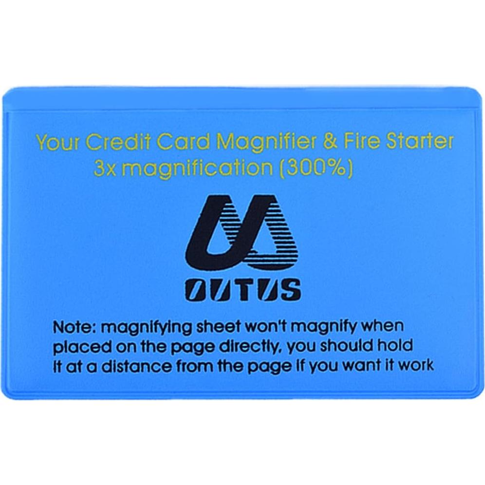 Lupa de Cartera Outus 4 Pack PVC 300% Aumento 5.5x8.2cm