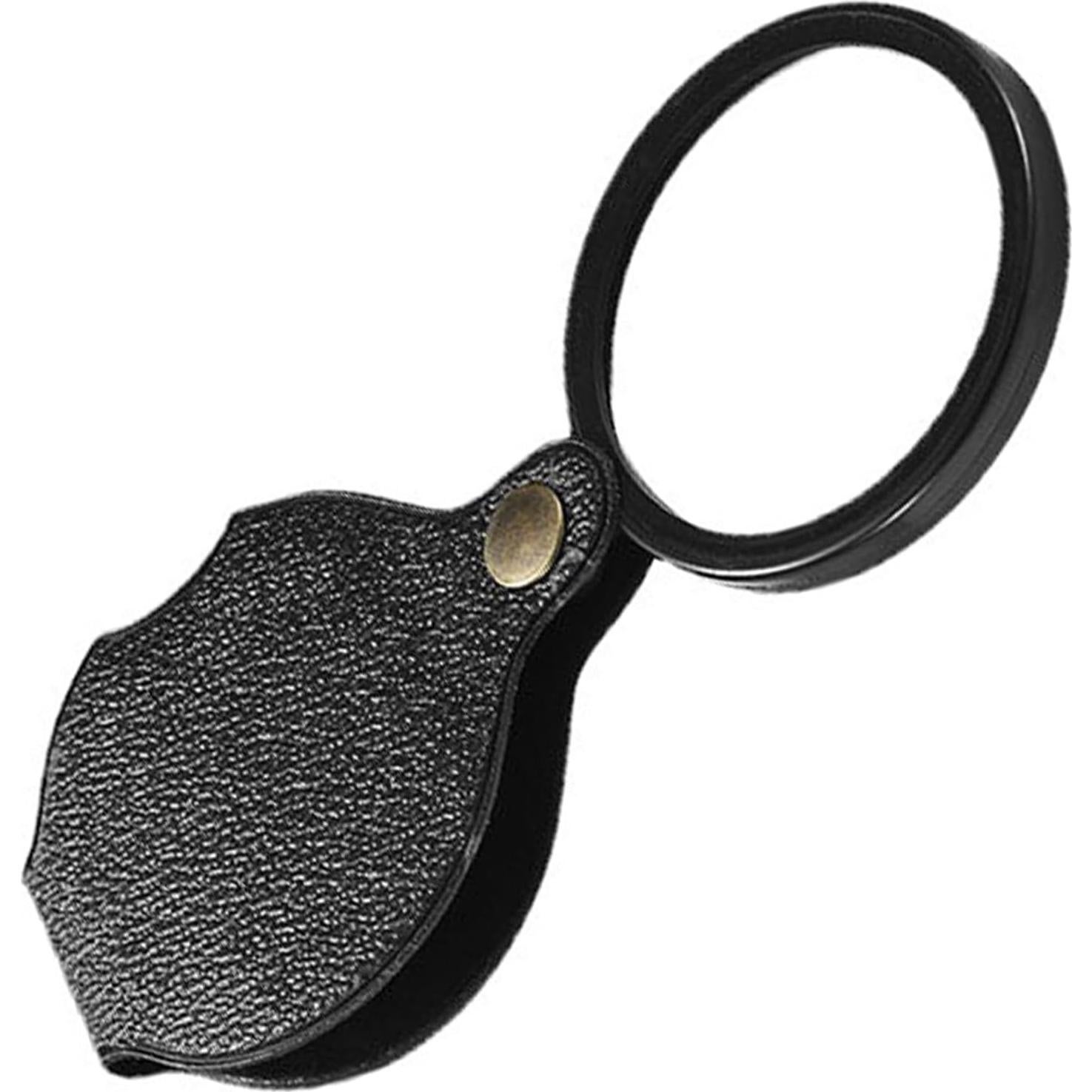 Lupa de bolsillo Tookie 20X HD Plegable Negra 6cm