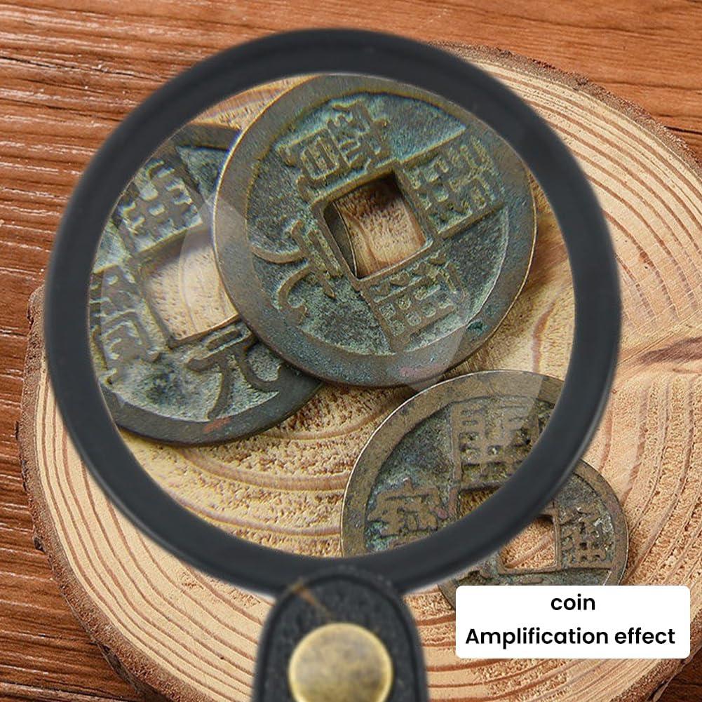 Lupa de bolsillo Tookie 20X HD Plegable Negra 6cm