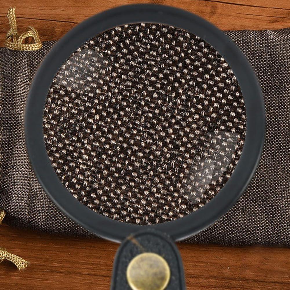 Lupa de bolsillo Tookie 20X HD Plegable Negra 6cm