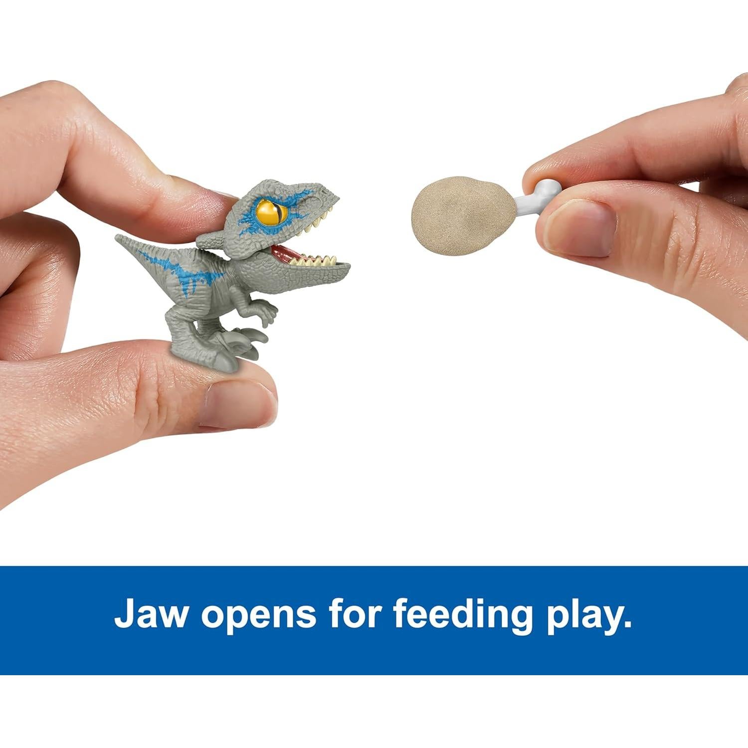 Figura Dinosaurio Mini Crushivores Mattel 5 cm con Accesorios