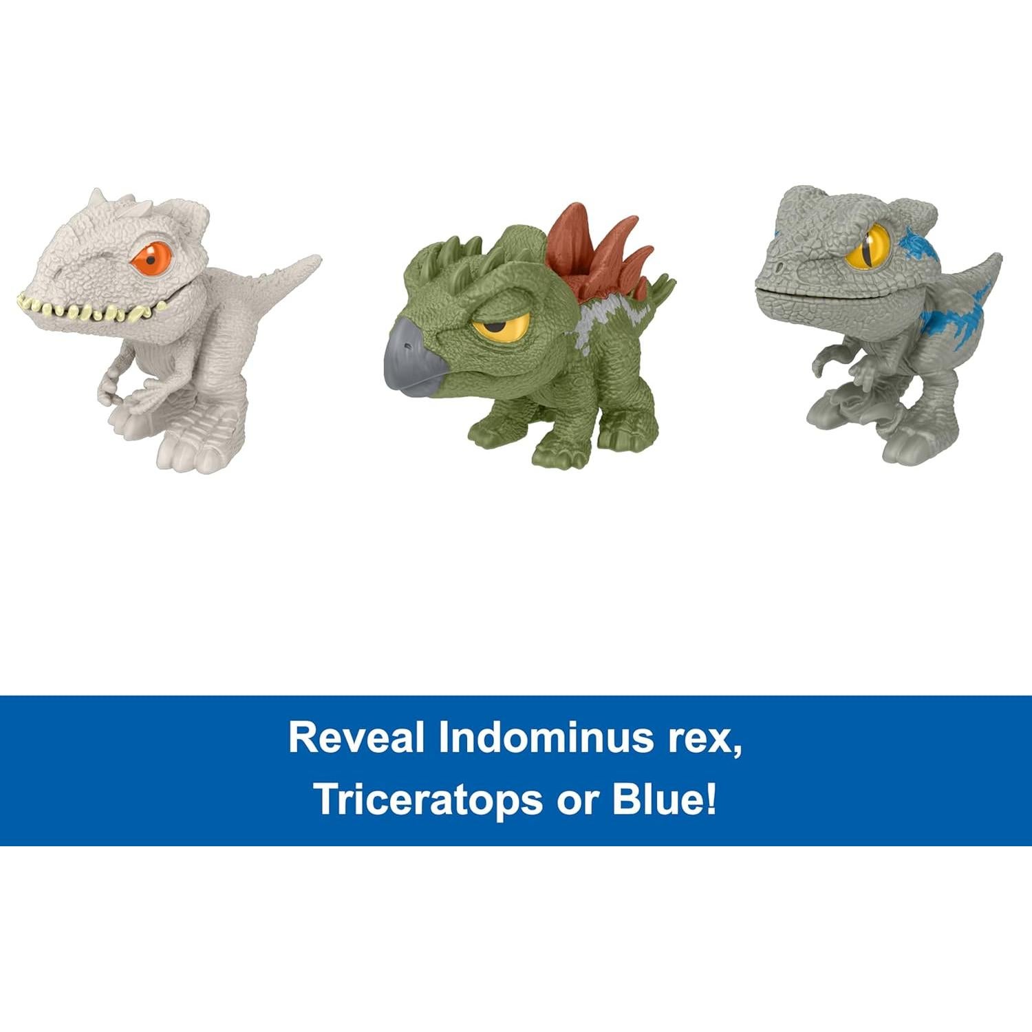 Figura Dinosaurio Mini Crushivores Mattel 5 cm con Accesorios