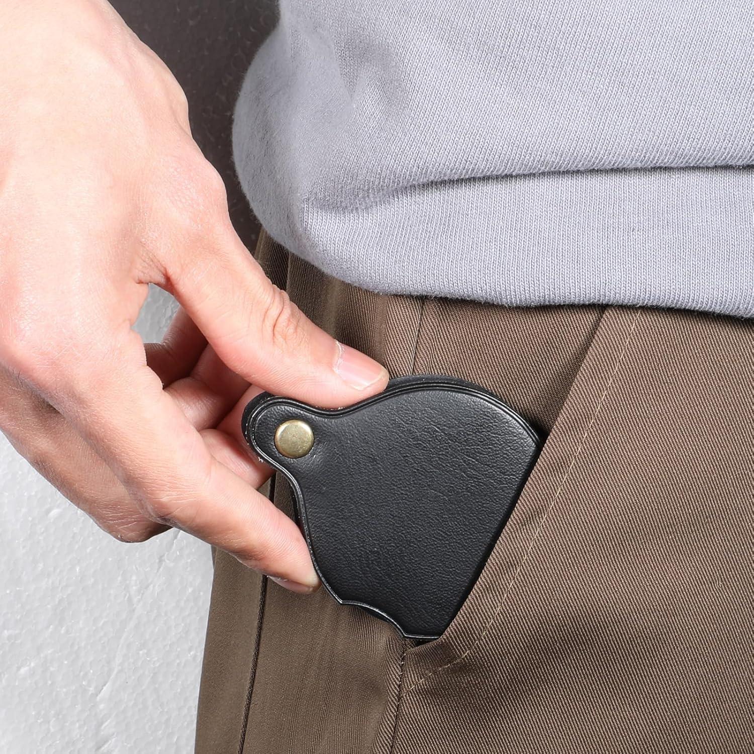 Lupa de Bolsillo 20X Psyqtsuary con Funda Protectora Negra