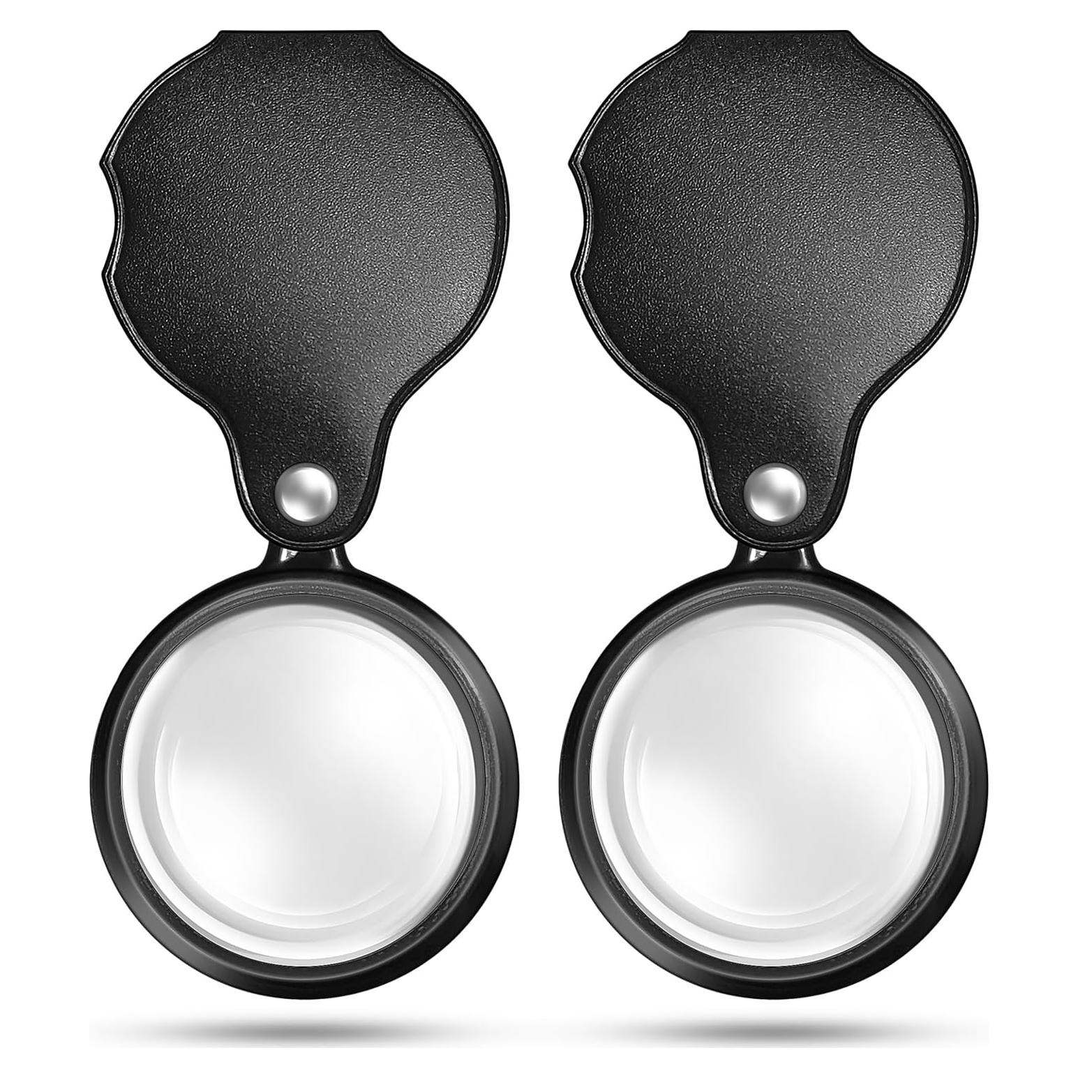 Lupa de Aumento 10X DUMEALAGR Plegable con Funda Negra