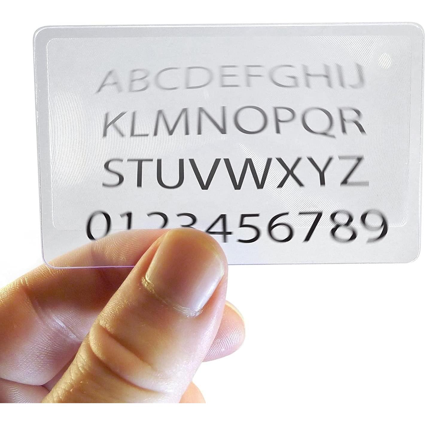 Lupa Iluminada de Bolsillo Clarity Opticard 3X - Paquete de 2