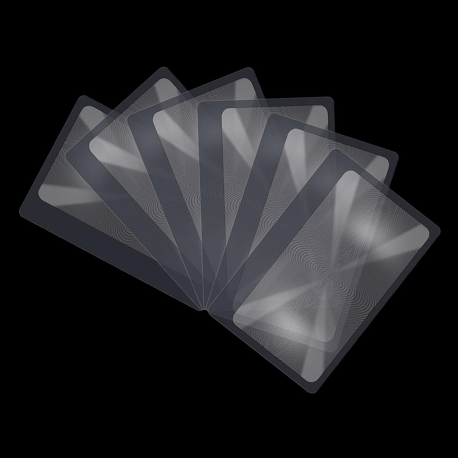 Lupa de Bolsillo Molain 5Pcs Aumento 3X PVC Transparente