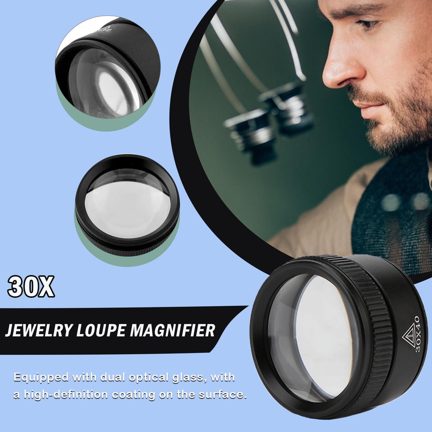 Lupa de Lectura Portátil Rongon 30X - Lente de Vidrio 40mm