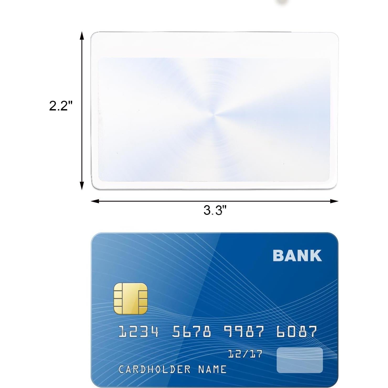 Lupa de Bolsillo Hiceeden 100 Piezas 3x Aumento PVC