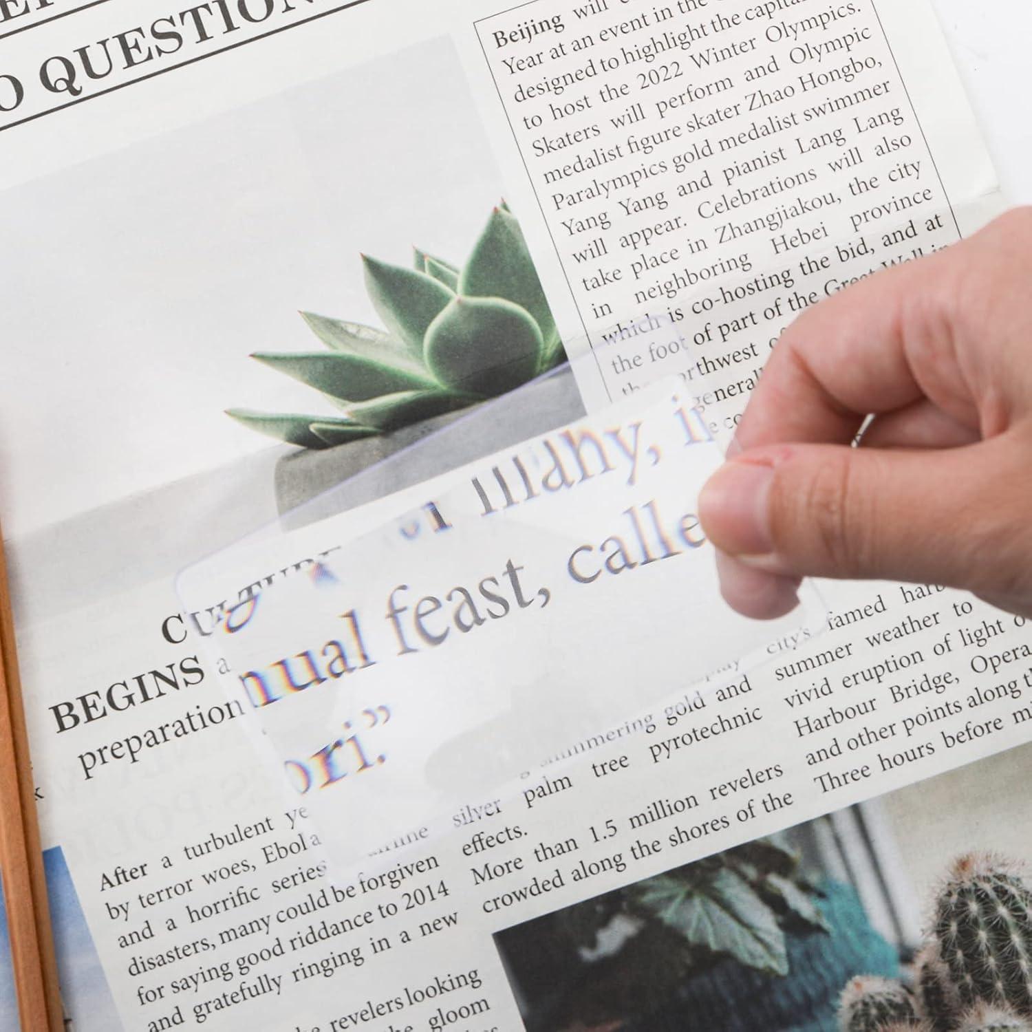 Lupa de Bolsillo Hiceeden 100 Piezas 3x Aumento PVC