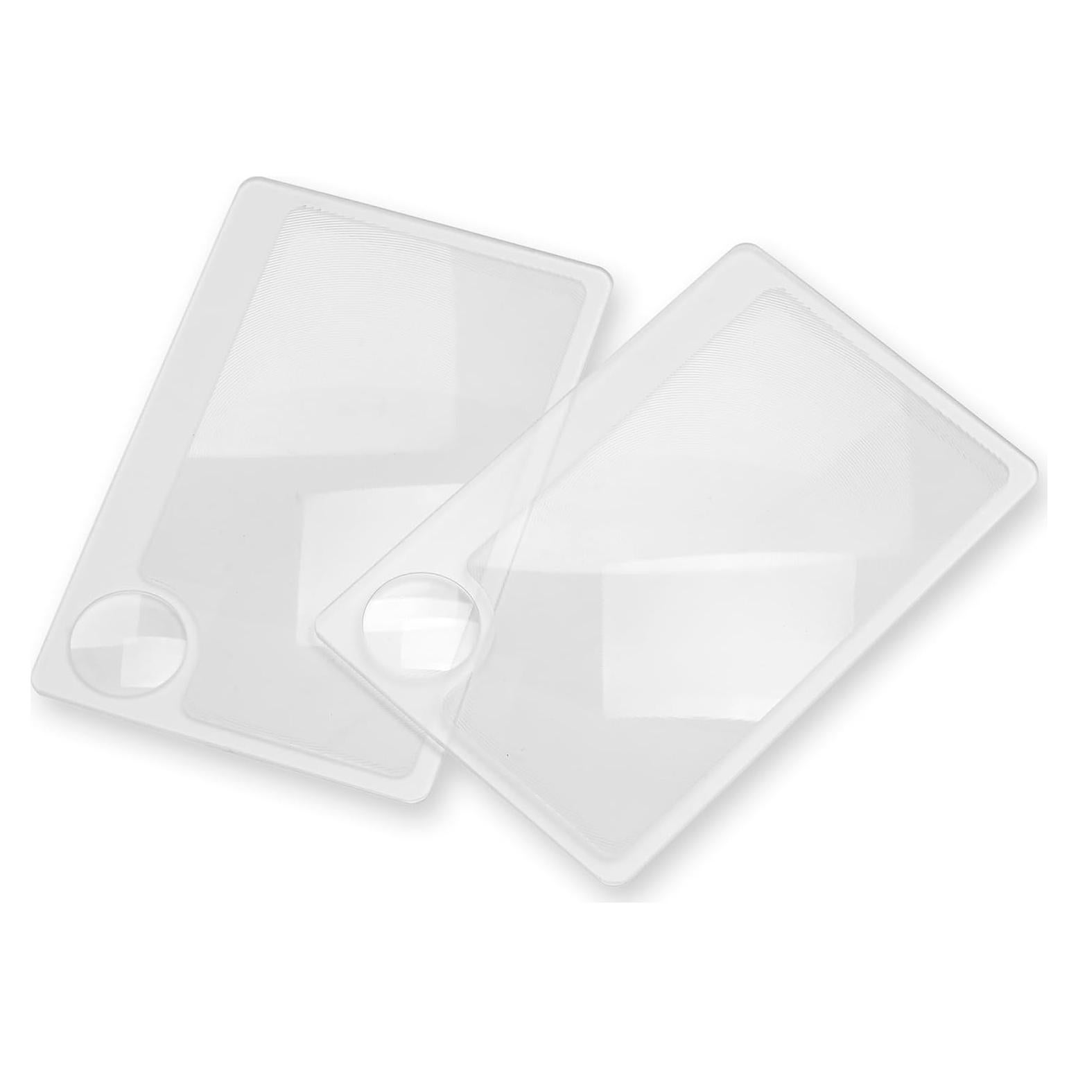 Lupas de cartera Carson WM-01 2.5x con lente 6x - Paquete doble