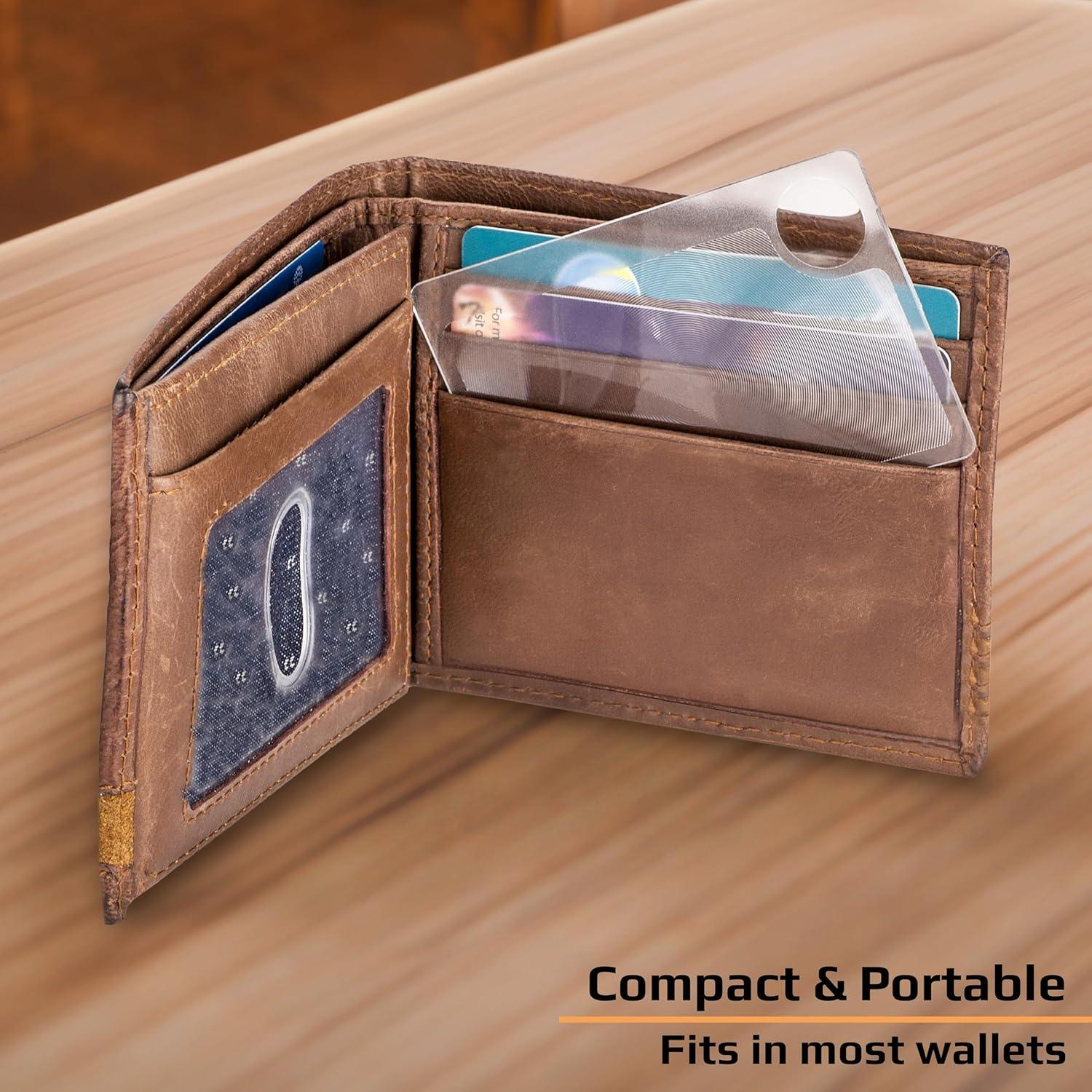 Lupas de cartera Carson WM-01 2.5x con lente 6x - Paquete doble