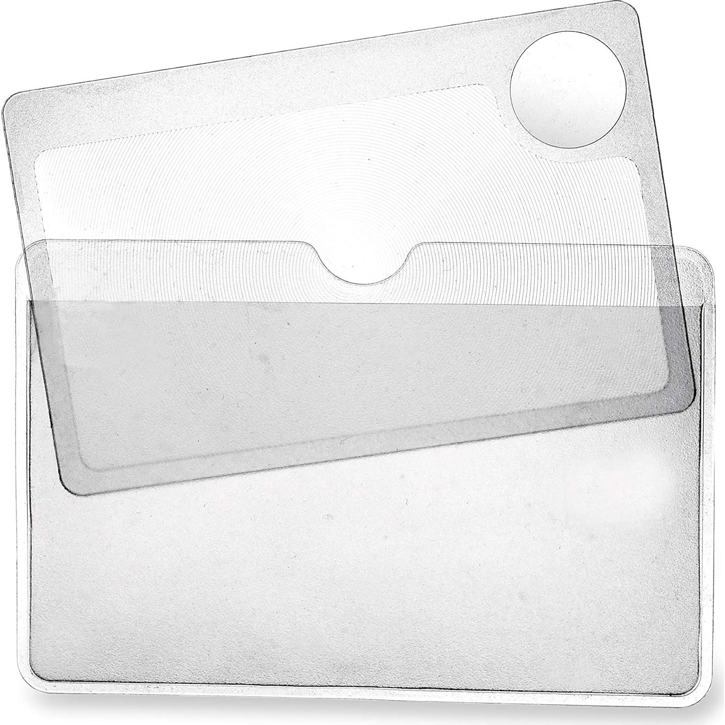 Lupas de cartera Carson WM-01 2.5x con lente 6x - Paquete doble