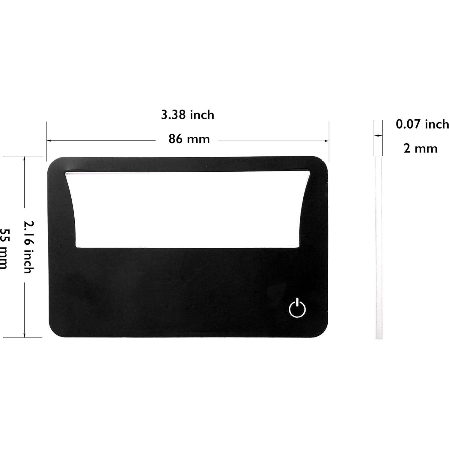 Lentes de Aumento Portátiles Omeet 3x con LED - 2 Paquetes