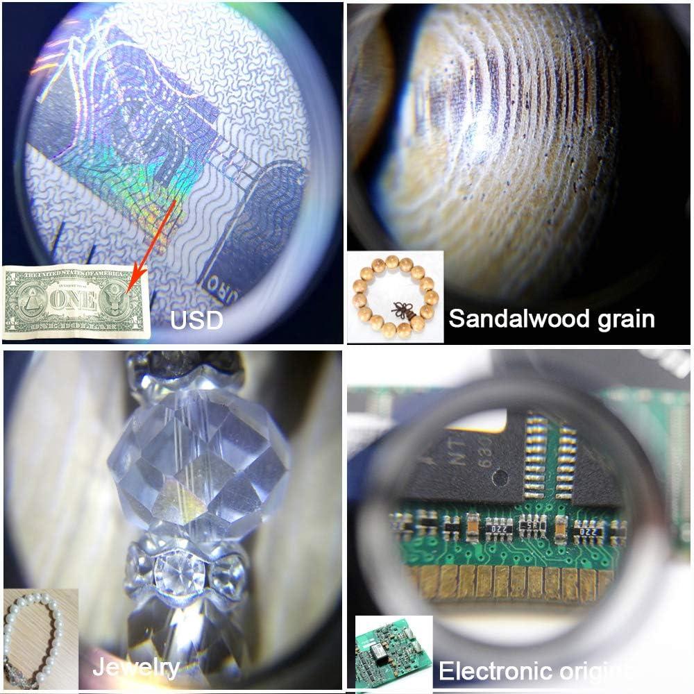 Lupa de Joyería Iluminada 40X JEYUME - Paquete de 2 Unidades