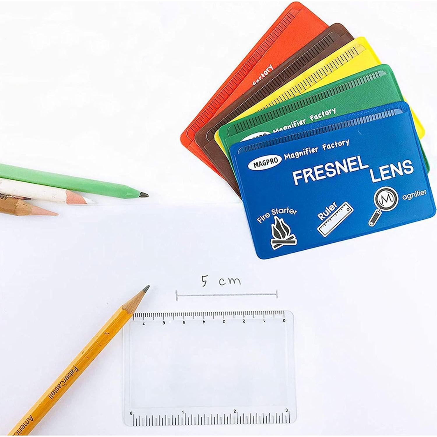 Lupa de Cartera 6 Pack MagDepo 3x Azul con Regla y Encendedor