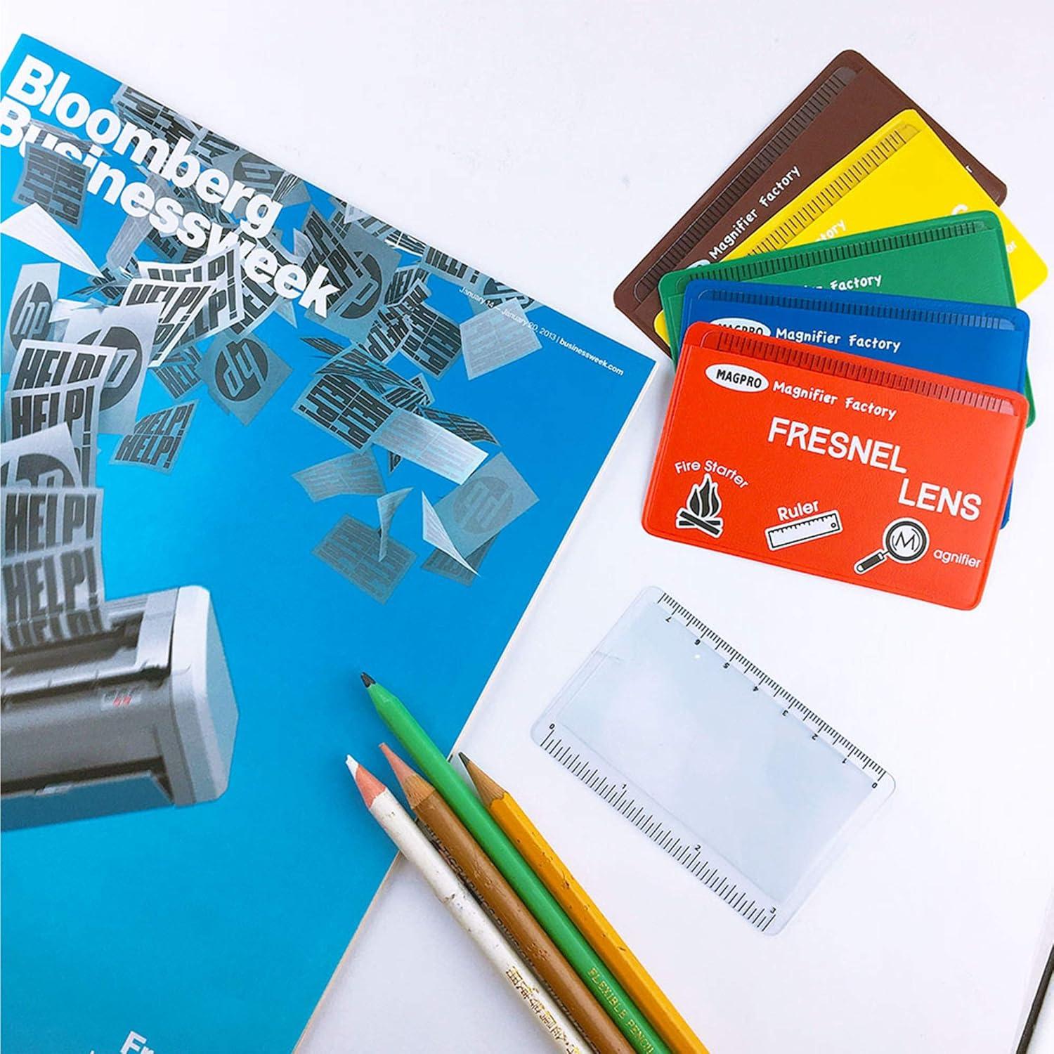 Lupa de Cartera 6 Pack MagDepo 3x Azul con Regla y Encendedor