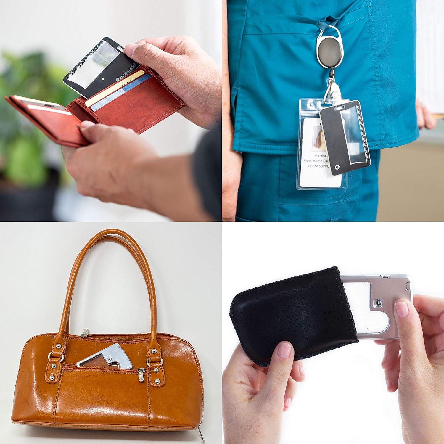 Lentes de Aumento Iluminadas 3X 6X - Lupa de Bolsillo y Tarjeta