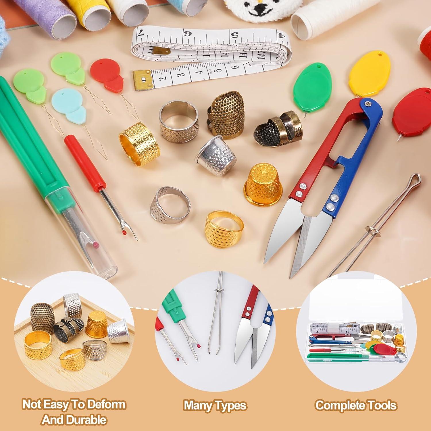 Kit de Costura Completo CousDUoBe - 20 Piezas, Dedales y Herramientas