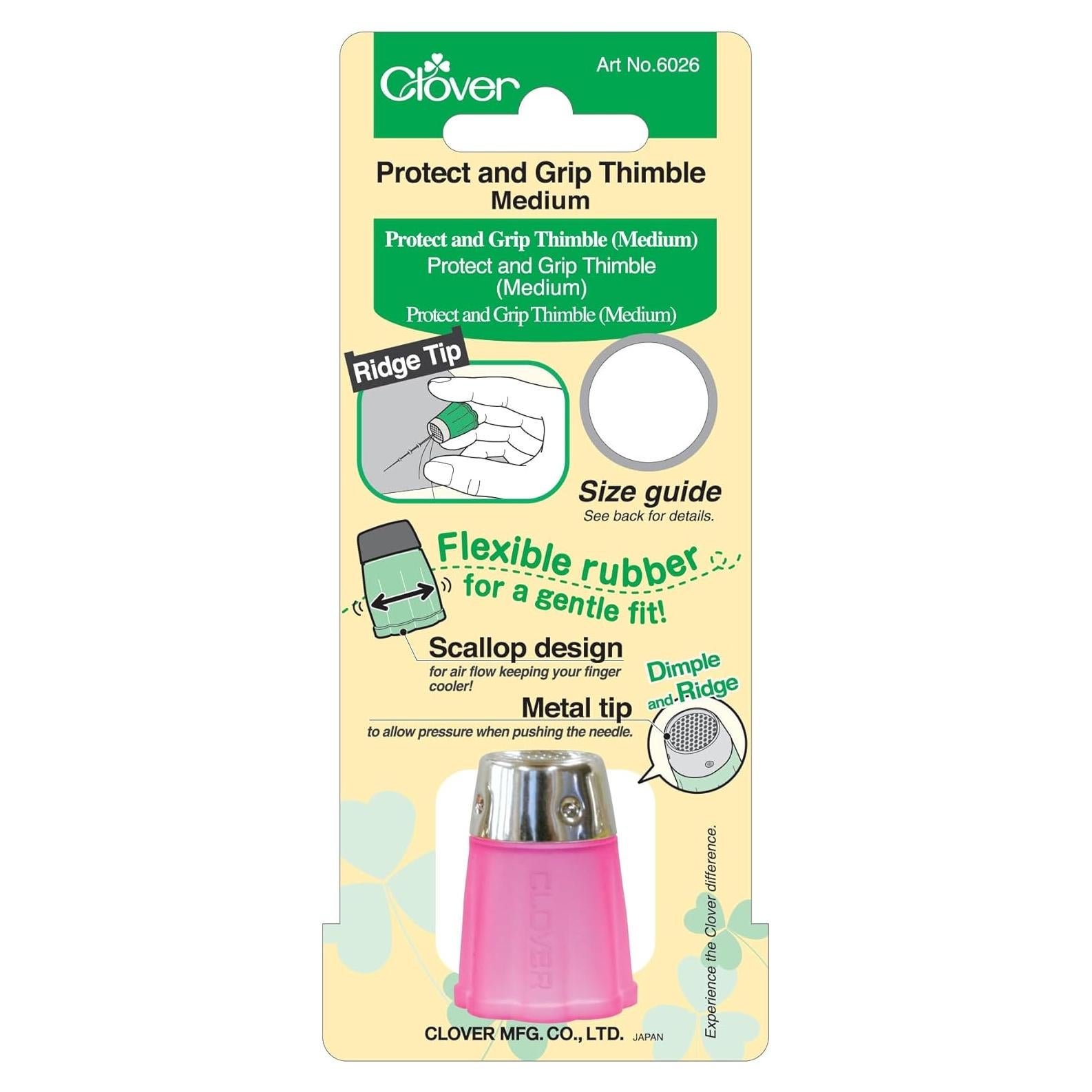 Dedal Kleeblatt Compacto de Metal Estriado y Transpirable