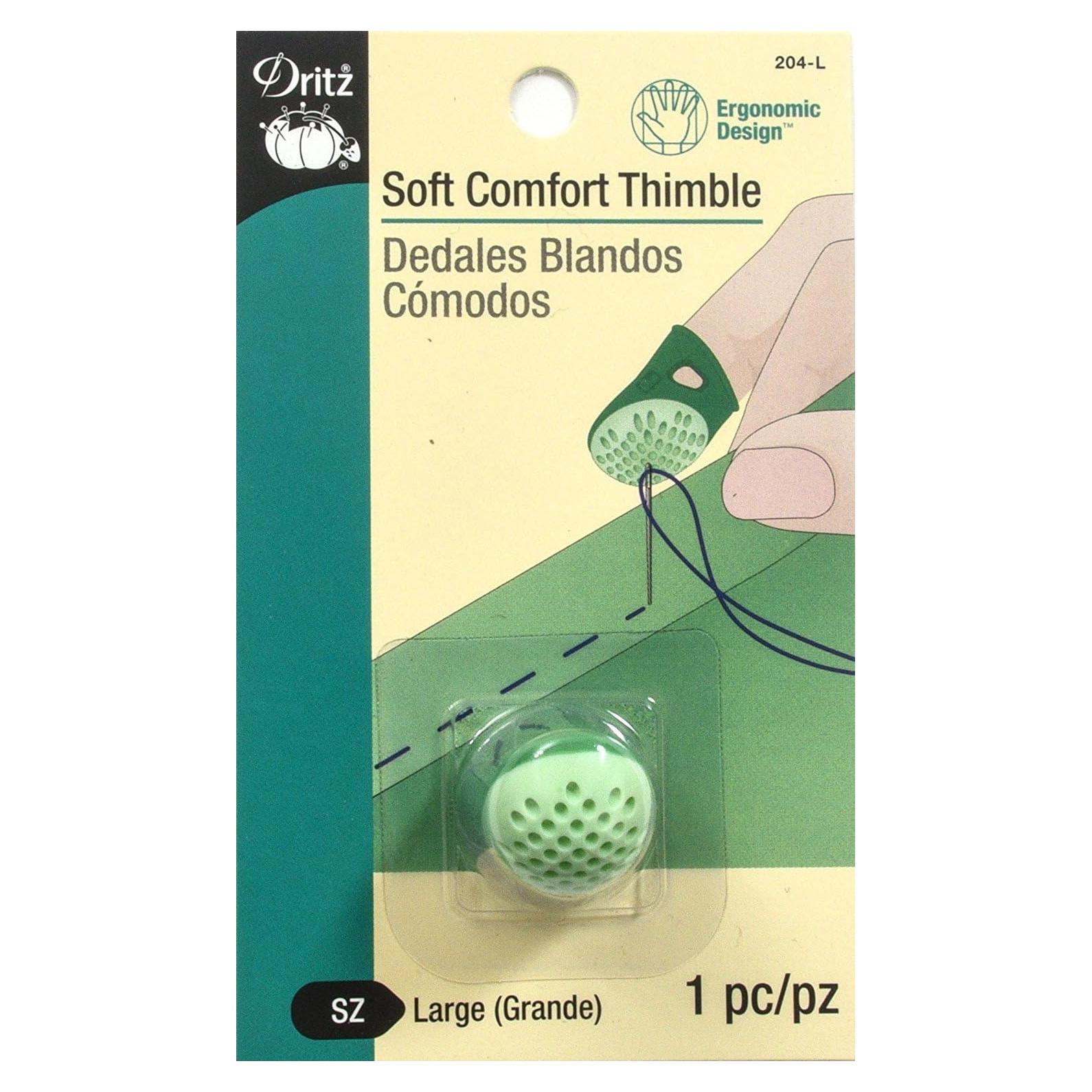 Dedal de Comodidad Suave Dritz 204-L Grande Verde
