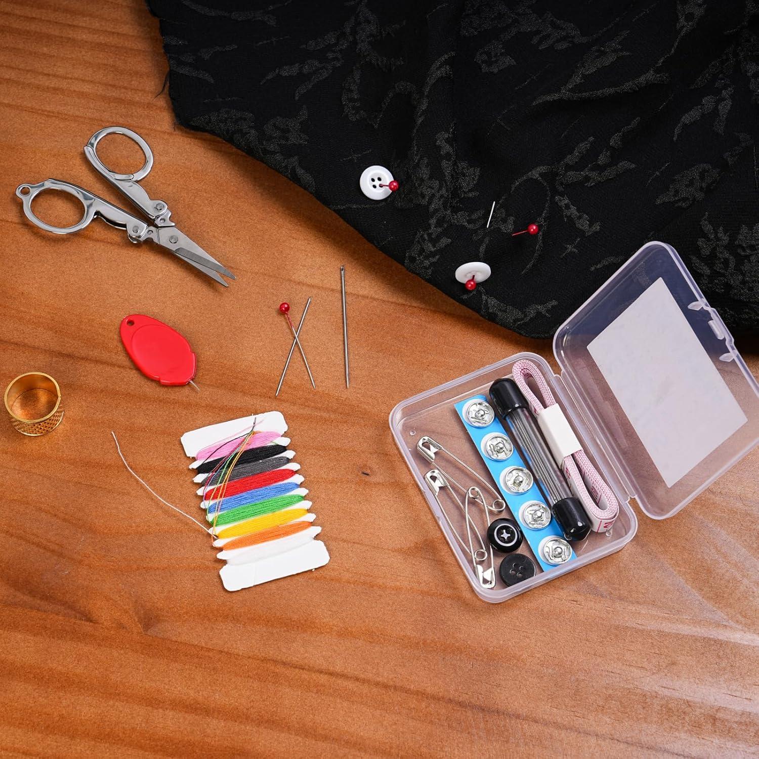 Kit de Costura de Viaje Veapils 38 Piezas Portátil Mini