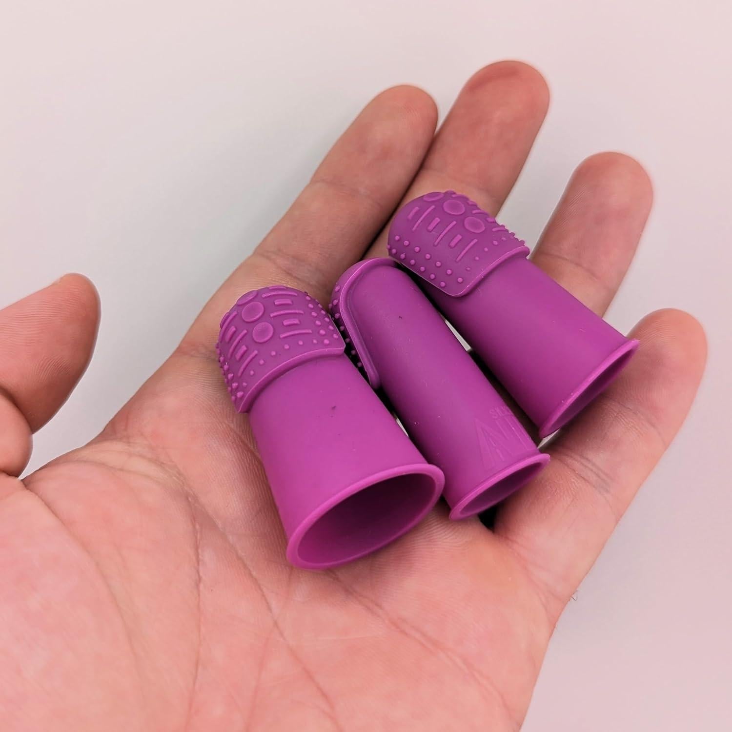 Dedales THIK-Grip de Silicona Hipoalergénica - 3 Tamaños