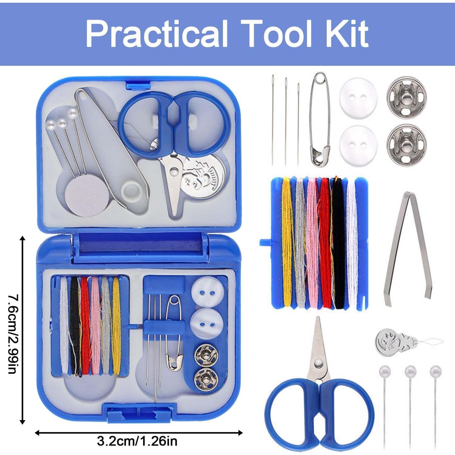 Kit de Costura de Viaje Mini ADULLPONY 2 Piezas Portátil
