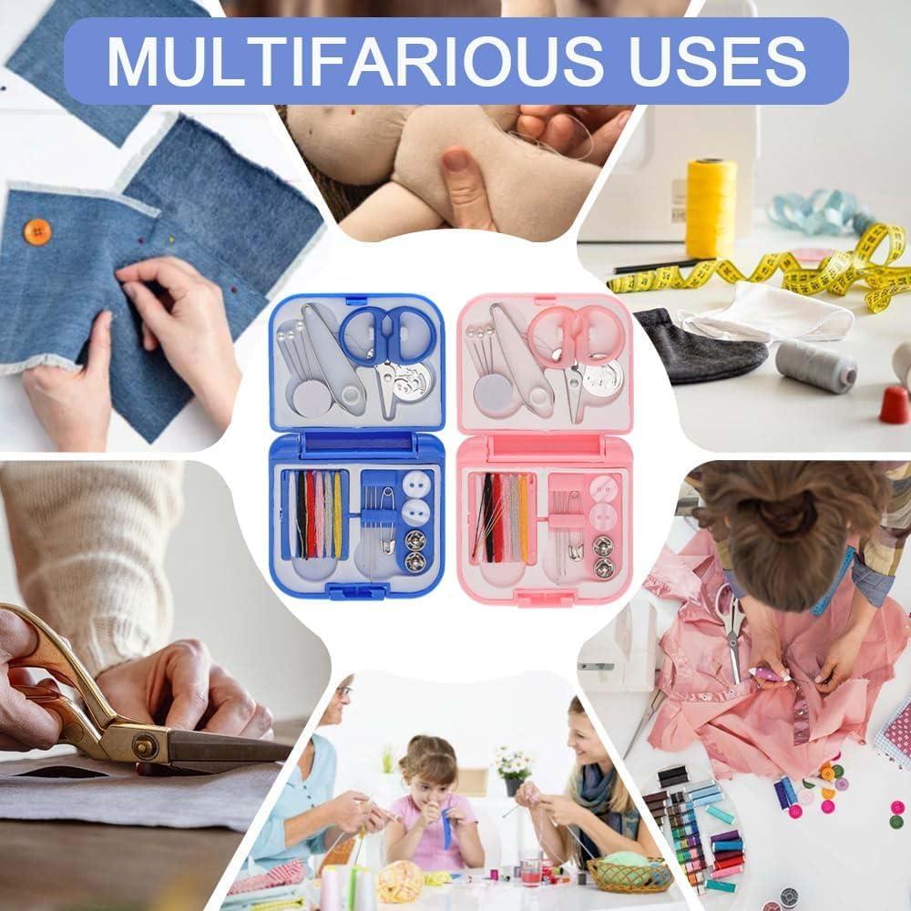 Kit de Costura de Viaje Mini ADULLPONY 2 Piezas Portátil