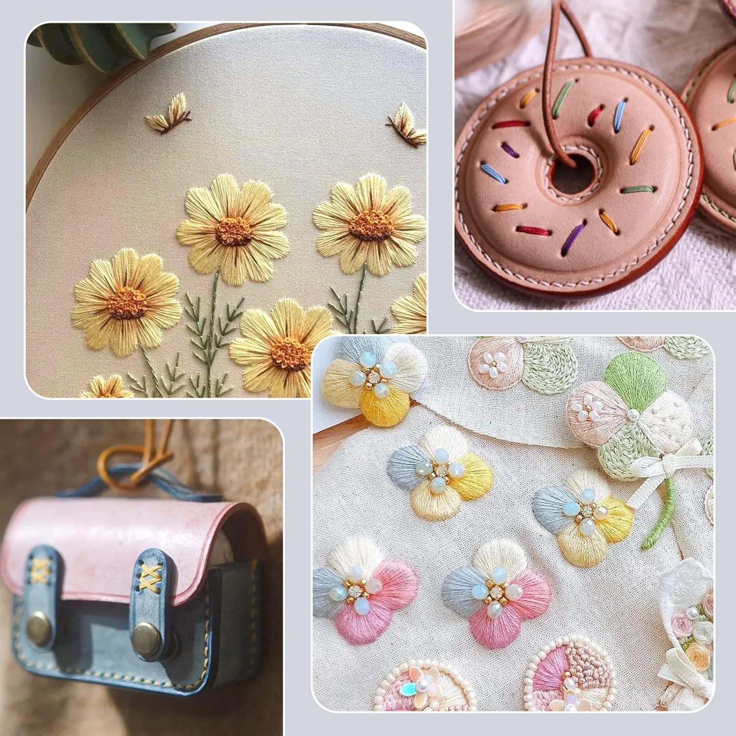 Juego de Dedales de Coser Yizzvb - 8 Piezas Ajustables