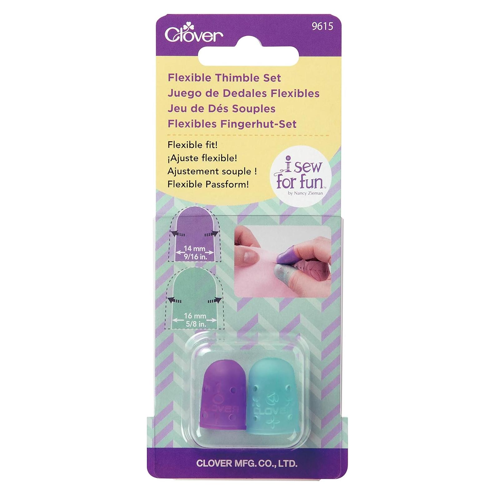 Juego de Dedales Flexibles Clover I Sew - 2 Piezas