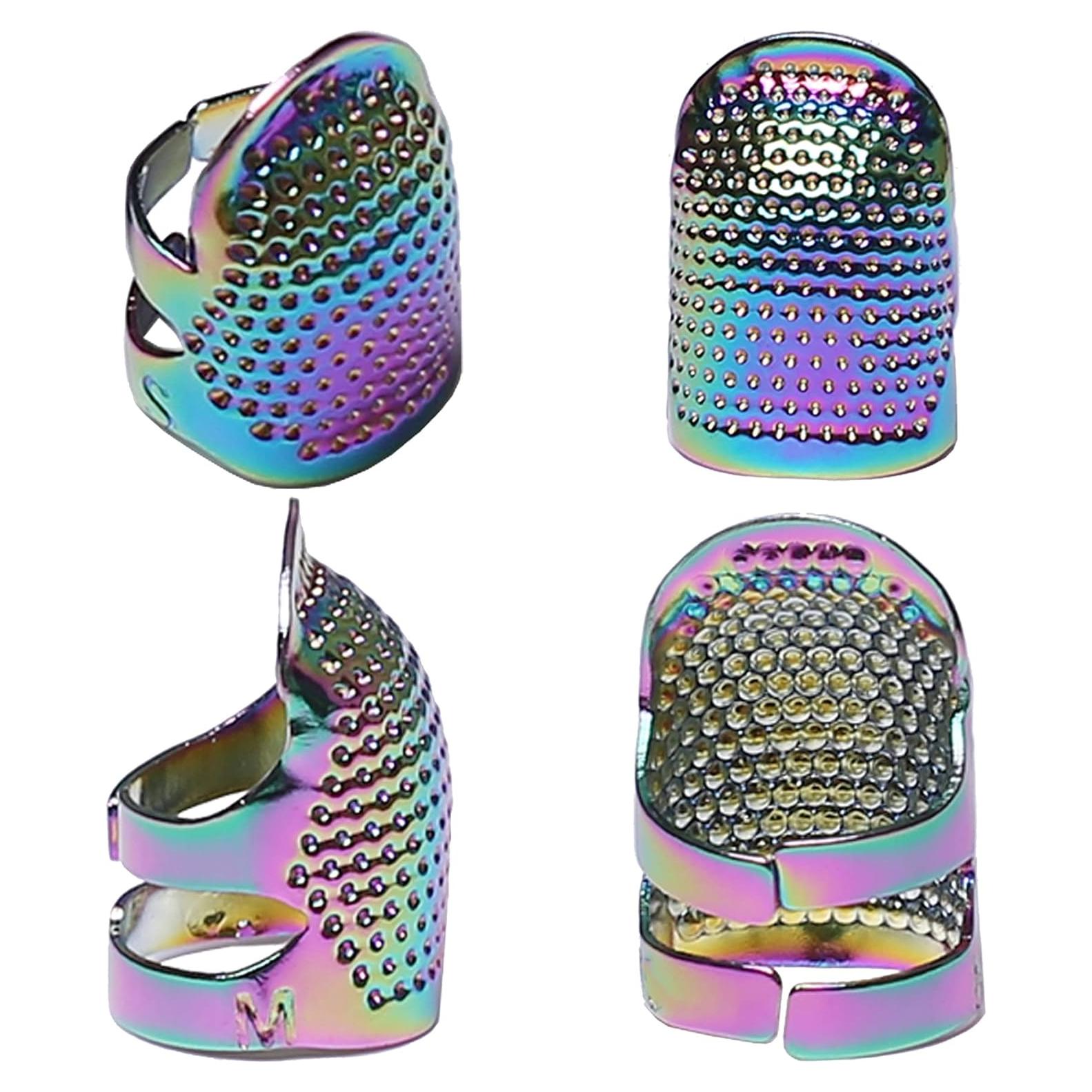 Dedales de Costura J.CARP 4Pcs Metal Ajustables S/M