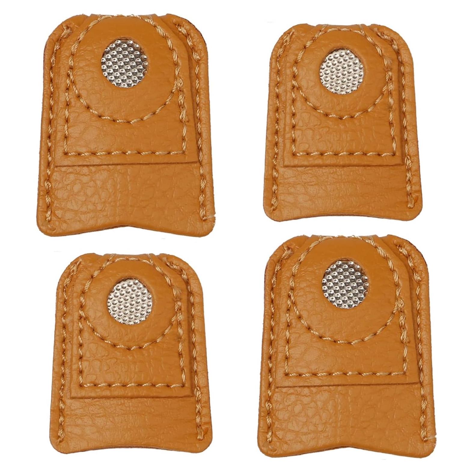 Protectores de Dedos de Cuero Pimoys - 4 Piezas para Costura