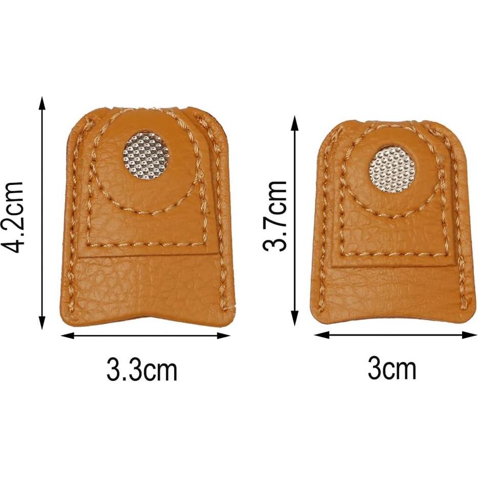 Protectores de Dedos de Cuero Pimoys - 4 Piezas para Costura