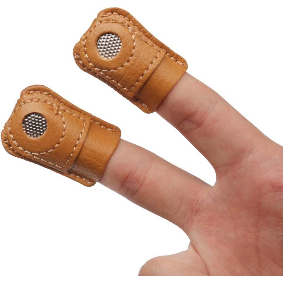 Protectores de Dedos de Cuero Pimoys - 4 Piezas para Costura