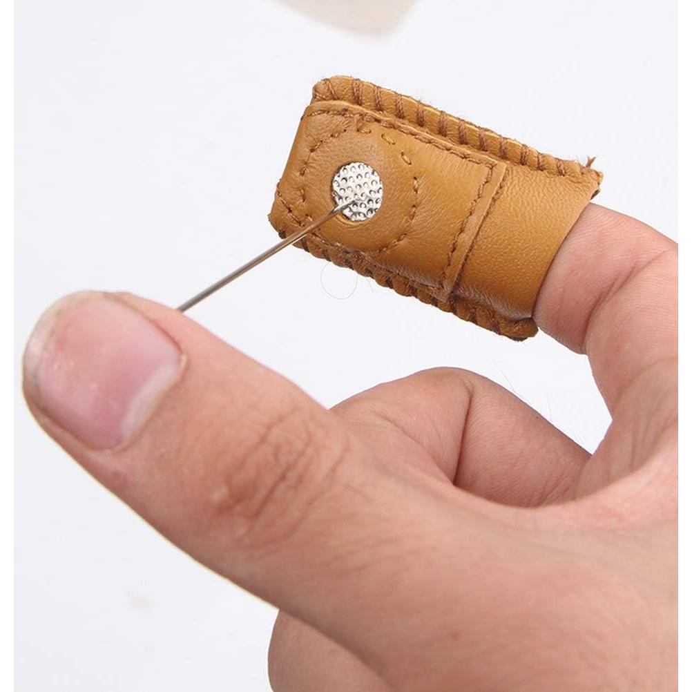 Protectores de Dedos de Cuero Pimoys - 4 Piezas para Costura