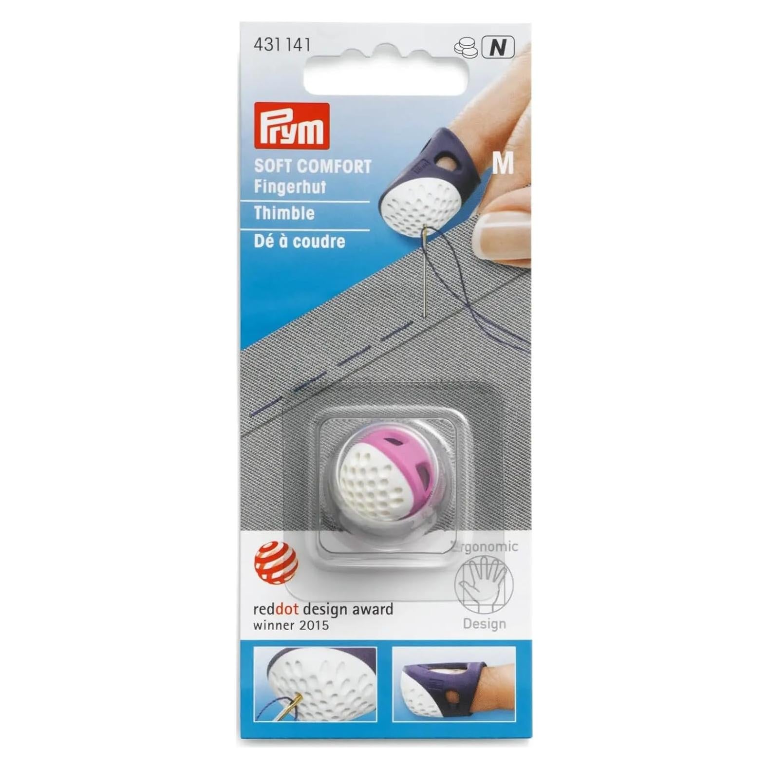 Dedal Ergonomico Prym Soft Comfort Mediano - Confort Superior