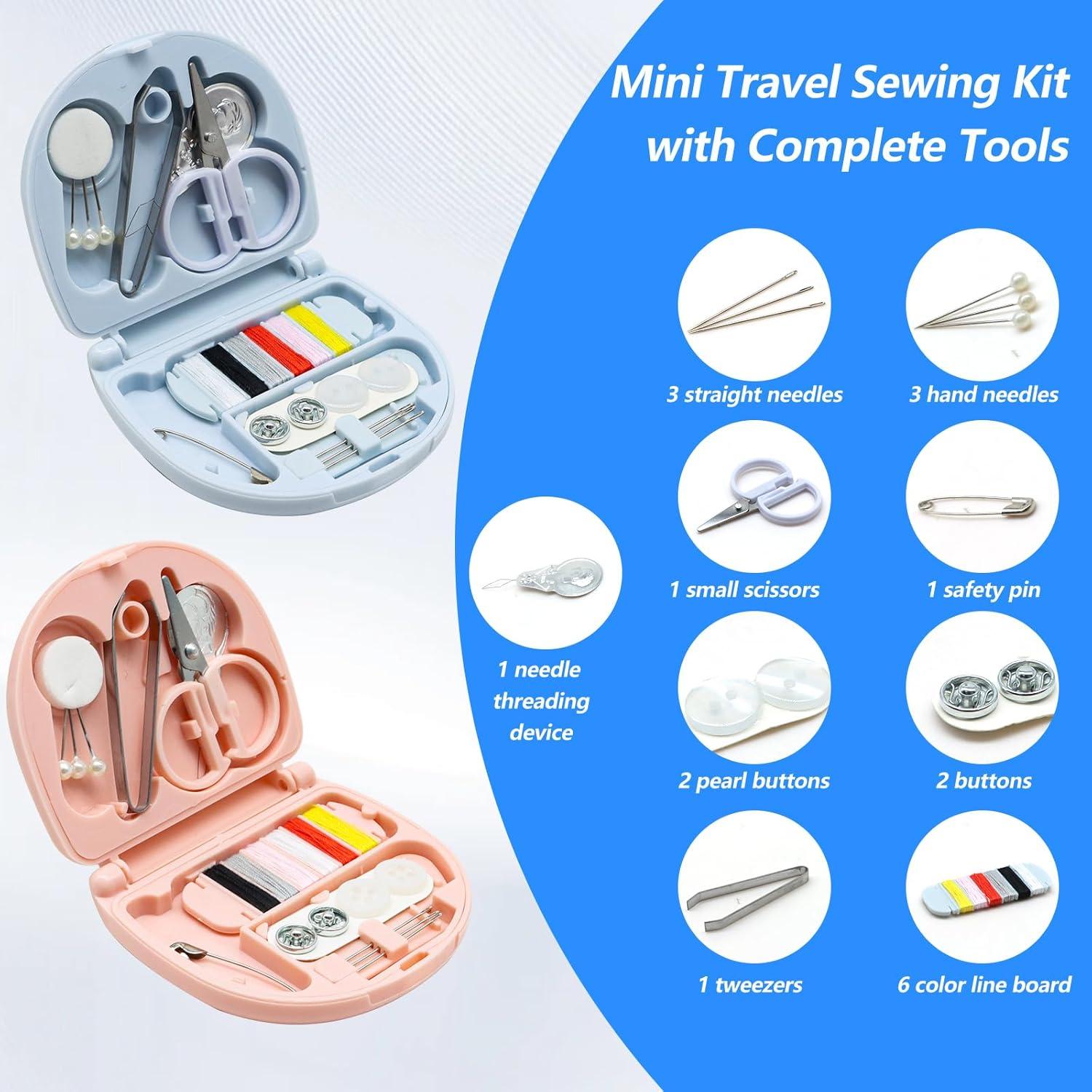 Kit de Costura Mini Portátil Yasdyri - 4 Piezas, Aprobado TSA
