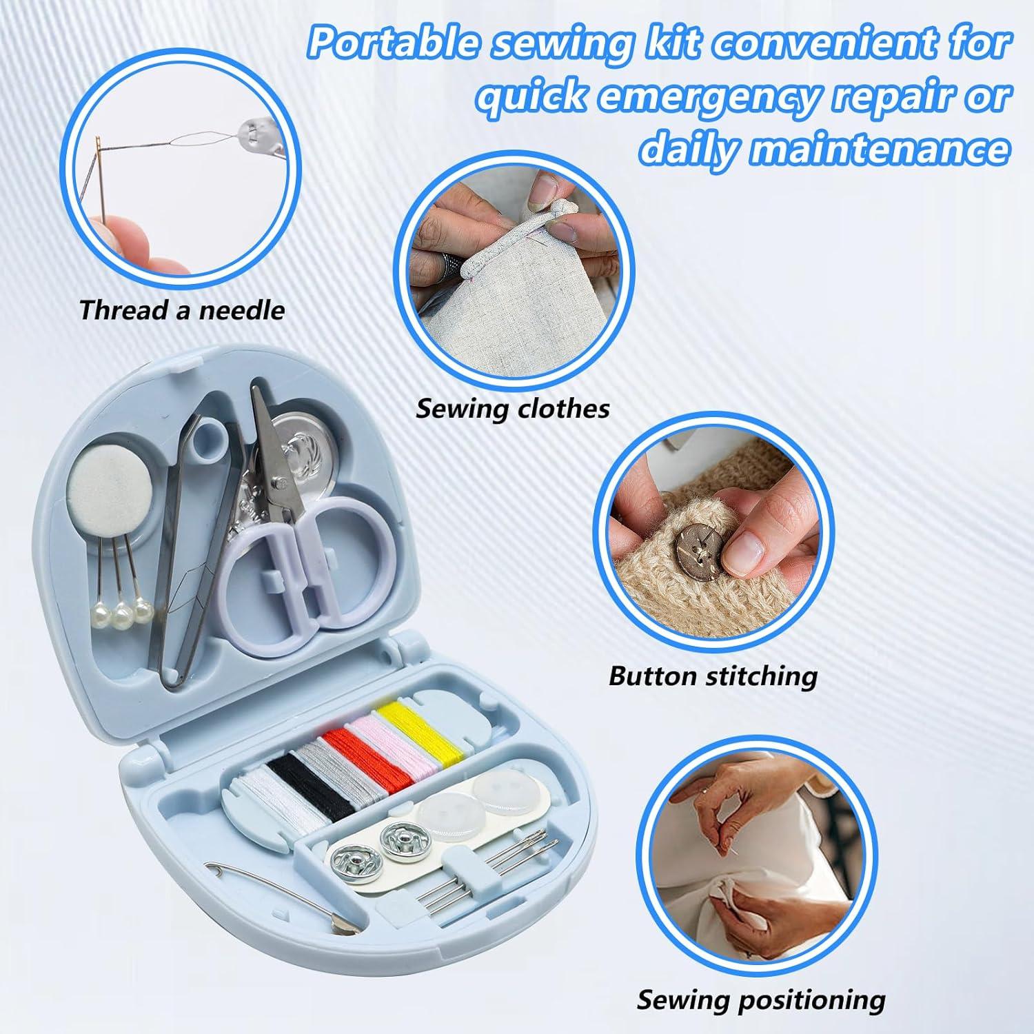 Kit de Costura Mini Portátil Yasdyri - 4 Piezas, Aprobado TSA