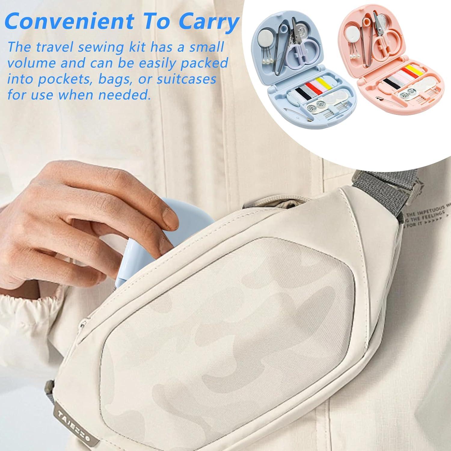 Kit de Costura Mini Portátil Yasdyri - 4 Piezas, Aprobado TSA