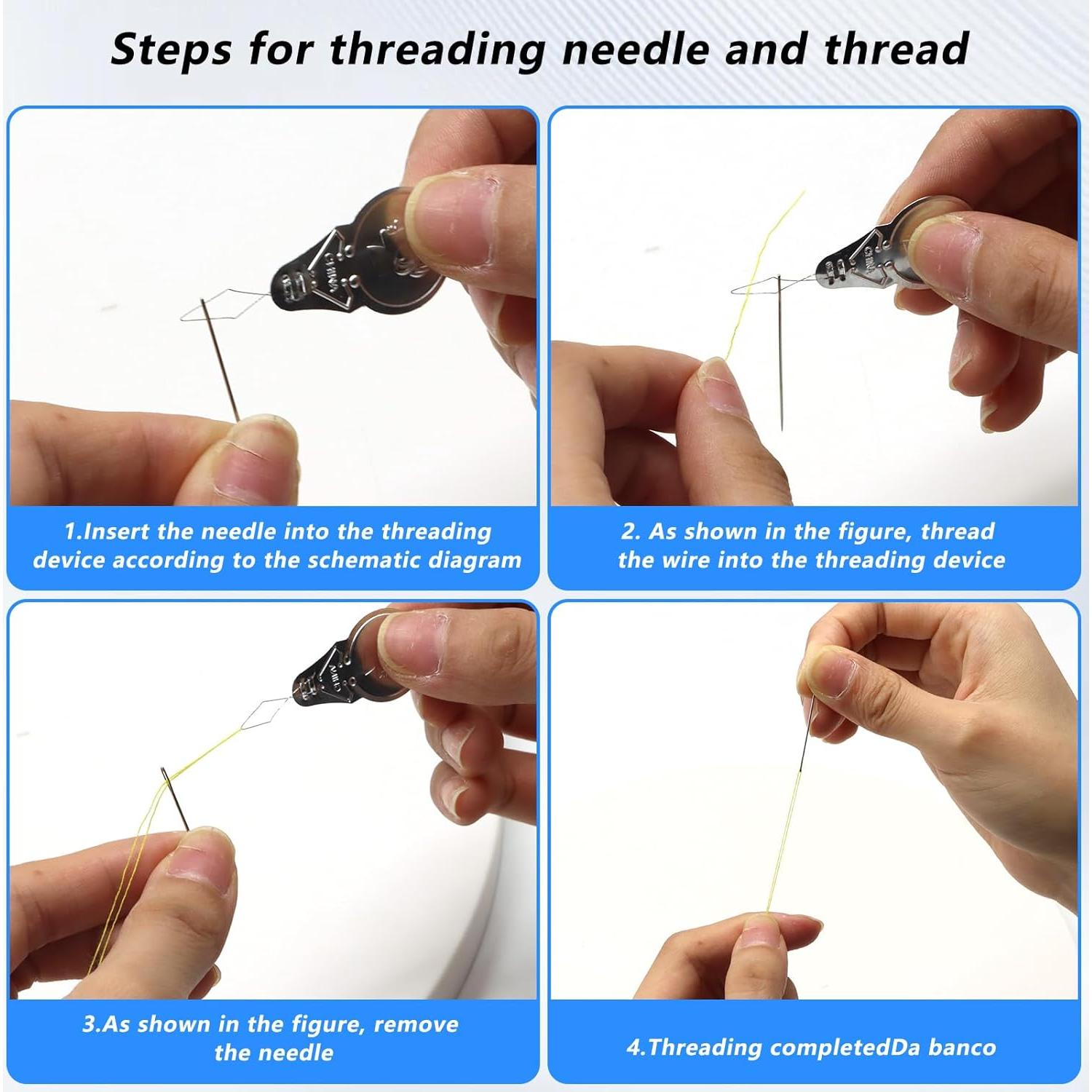 Kit de Costura Mini Portátil Yasdyri - 4 Piezas, Aprobado TSA