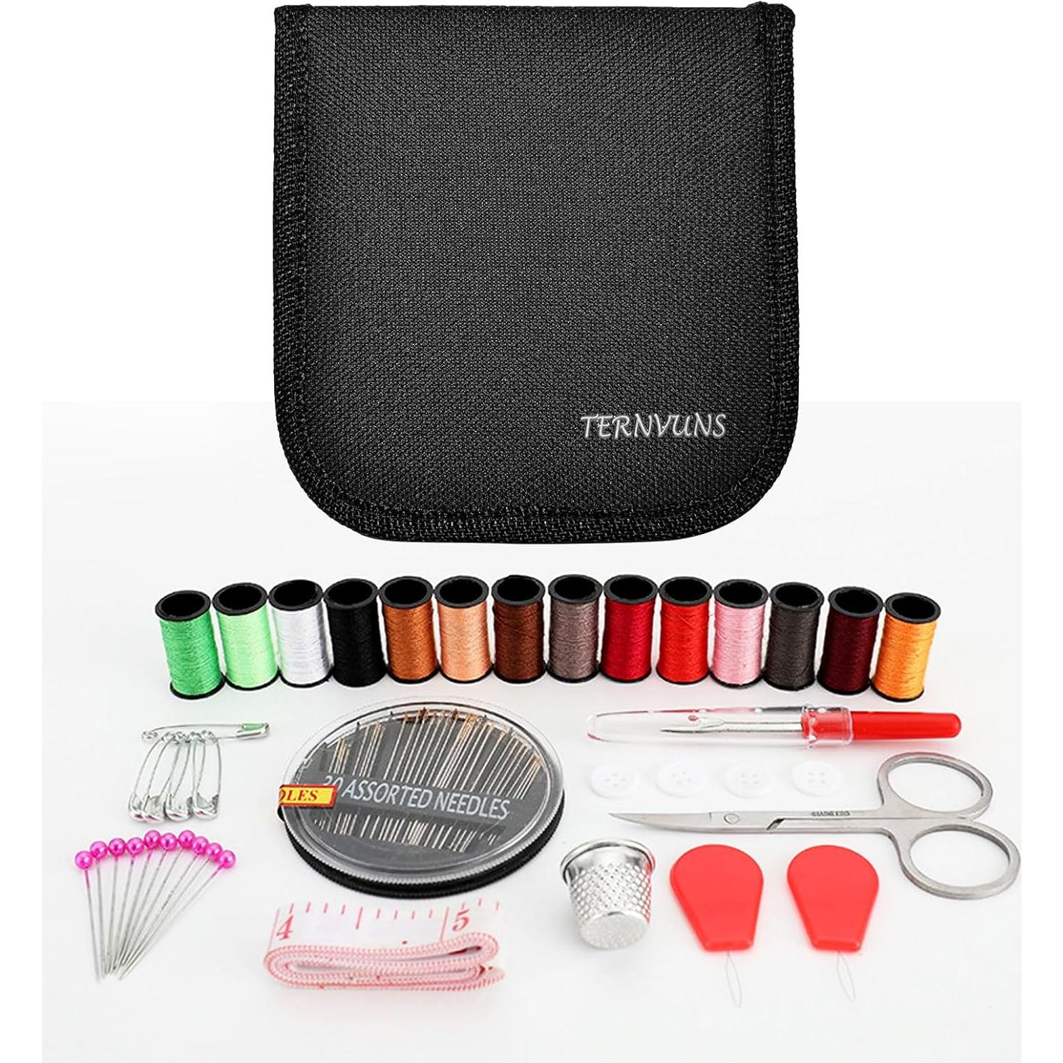Kit de Costura de Viaje TERNVUNS 70 Piezas con Bolsa Compacta