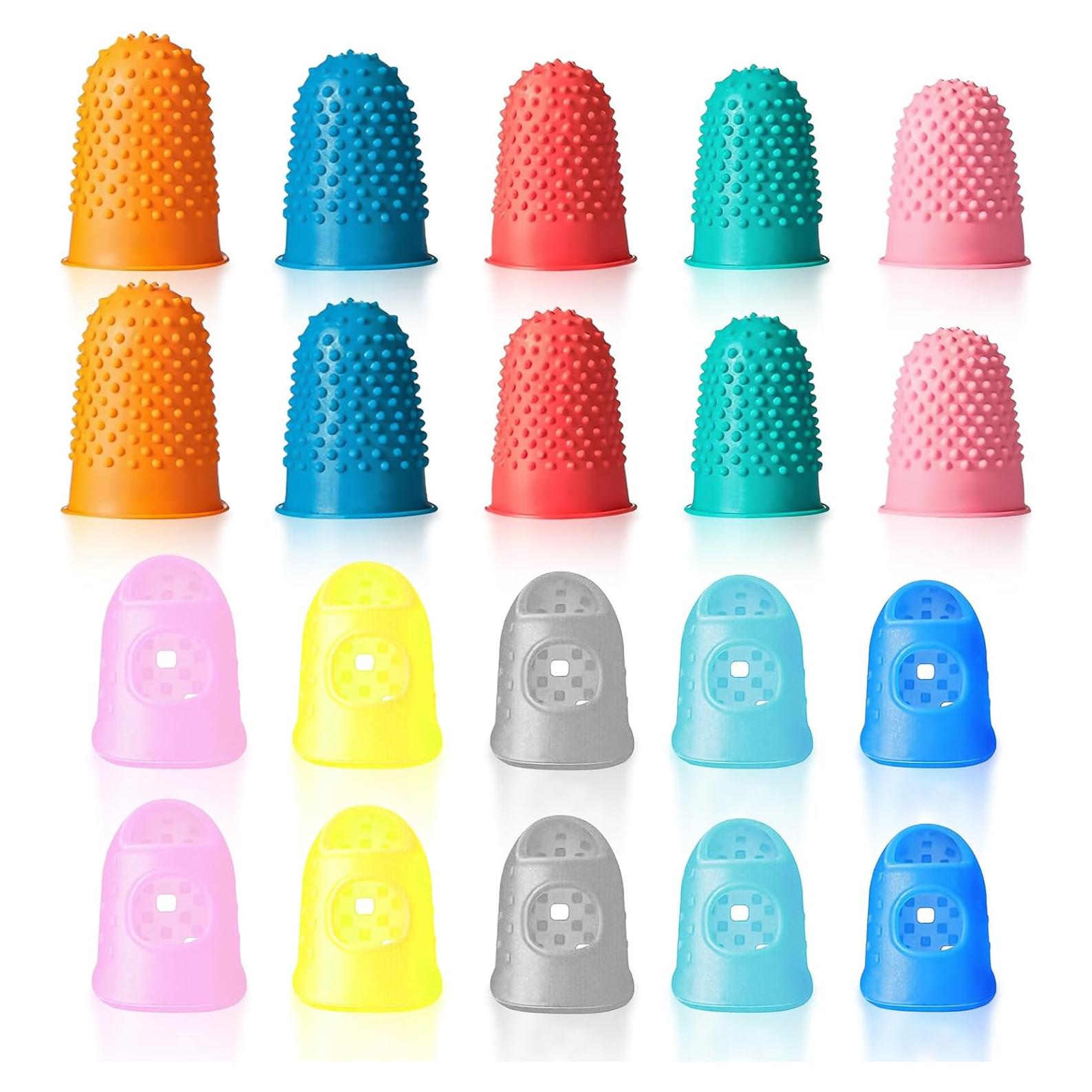 20 Dedales de Goma CNCBO - Protectores de Dedo para Coser