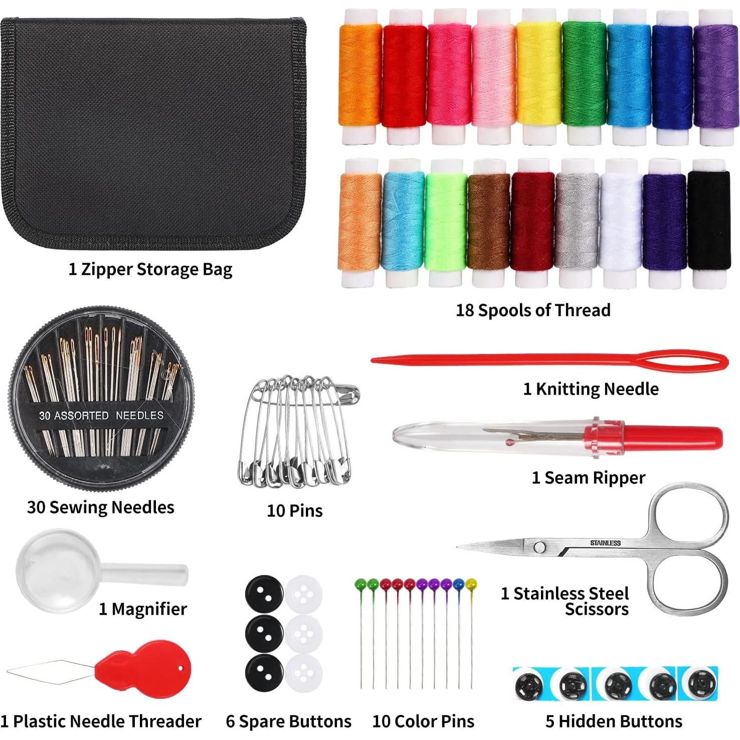 Kit de Costura Marcoon 85 Piezas con Tijeras y Accesorios